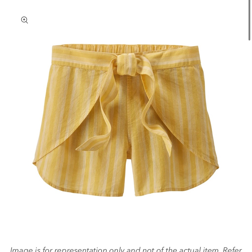 Patagonia Garden Island Shorts in Yellow Stripe SZ Large - Picture 2 of 7